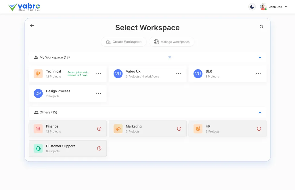 Shared Workspace